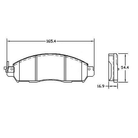 RDX2427SM RDA Brakes Extreme Heavy Duty Front Brake Pads DB2374