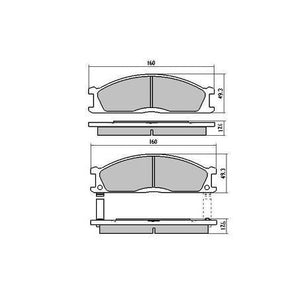 RDB438 RDA Brakes GP Max Front Brake Pads DB438