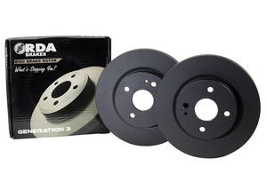 RDA Brake Disc Rotor Pair Front Holden Berlina VX 296mm RDA40