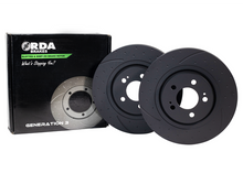 Load image into Gallery viewer, Ford Territory SZ Slotted and Dimpled Front Brake Disc Rotor Pair 322mm RDA7934D