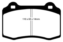 Load image into Gallery viewer, Ford Falcon FG X Rear Brake Pads DB1936 EBC Yellowstuff DP41140