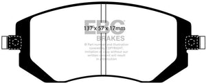 Toyota 86 Front Brake Pads DB1491 EBC Ultimax DP1661