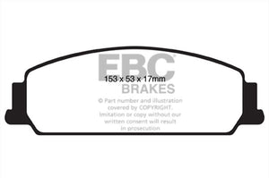 EBC Redstuff Ceramic Brake Pads Front Holden Berlina VE V6 V8 DP31833 DB1765