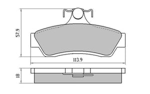 RDA Extreme Heavy Duty Brake Pads Rear Holden Statesman WK RDX1332SM DB1332