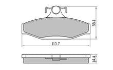 Load image into Gallery viewer, FPV GT BA Rear Brake Pads DB1376 RDA Extreme Heavy Duty RDX1376SM