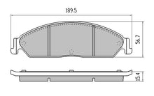 Load image into Gallery viewer, Ford Falcon Ute FG Front Brake Pads DB1473 RDA Extreme Heavy Duty RDX1473SM