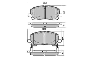 RDB1488 - RDA Front Brake Pads - GP Max - Standard OE Replacement