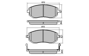 Toyota 86 Front Brake Pads DB1491 RDA GP Max RDB1491