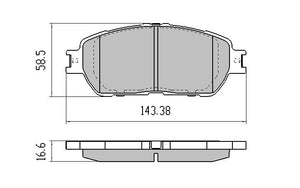 RDB1519 - RDA Front Brake Pads - GP Max - Standard OE Replacement