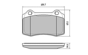 Ford Falcon FG X Rear Brake Pads DB1936 RDA GP Max RDB2157